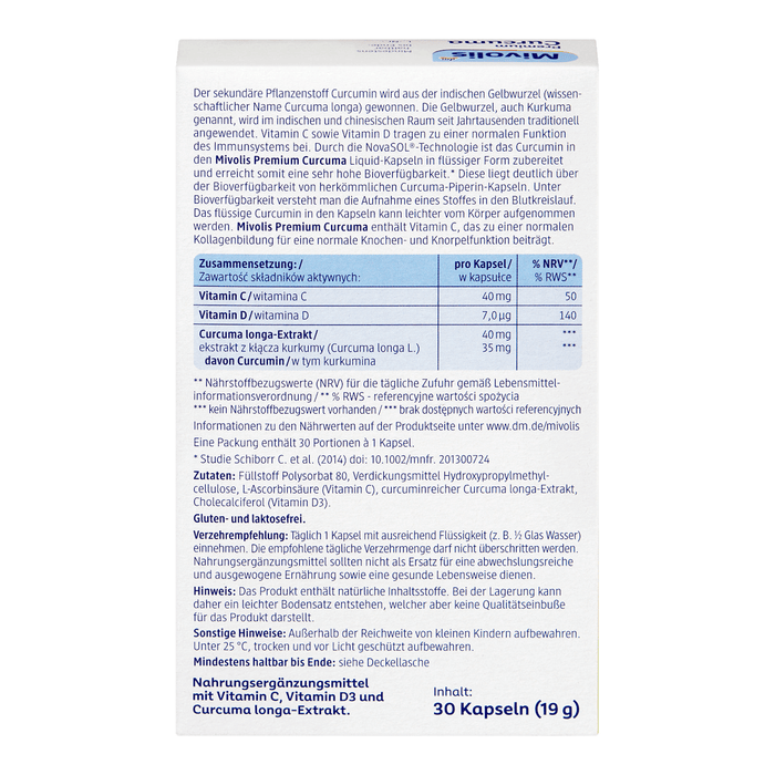 Mivolis Curcuma Premium, 19 g WALTI