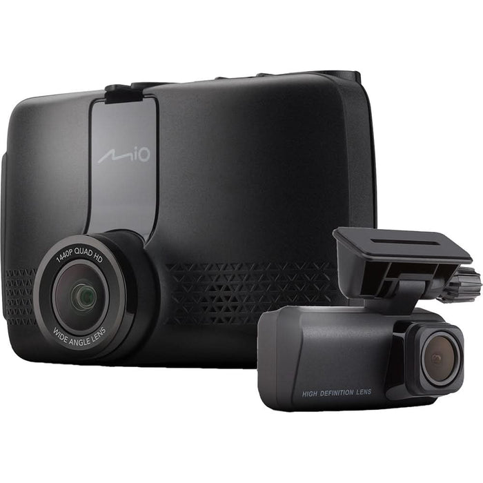 Camera auto duala DVR MIO MiVue 903WD Pro, Quad HD, 2.7", Wi-Fi, G-Senzor + Kit parcare WALTI