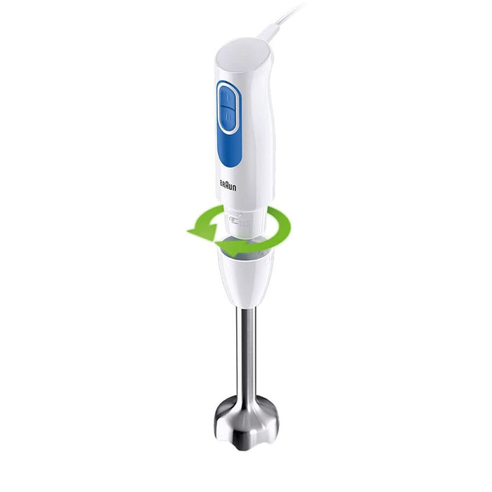Mixer vertical BRAUN MQ20.001M, 0.6l, 600W, 2 trepte viteza, alb-albastru WALTI