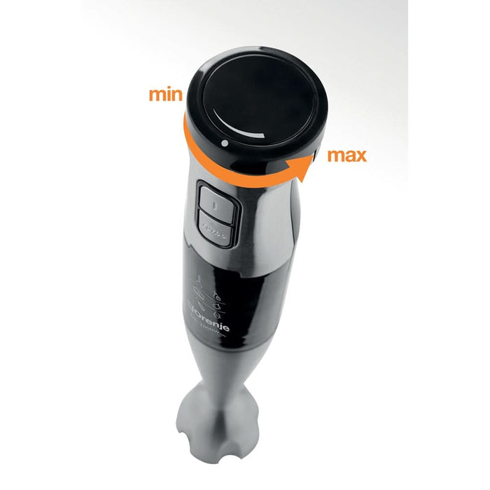 Mixer vertical GORENJE HBX1000E, 0.7l, 1000W, viteza variabila, argintiu-negru WALTI