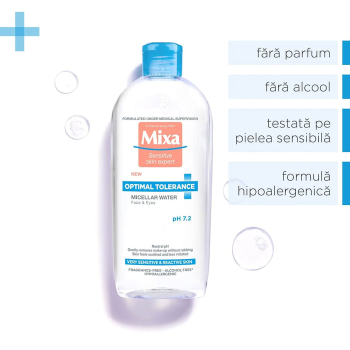 Mixa Apă micelară tolerantă pentru față, 400 ml WALTI