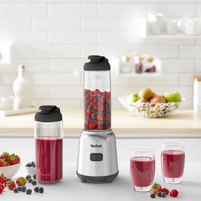 Blender TEFAL Mix&Move BL15FD30, 0.6l, 300W, 1 treapta viteza, argintiu-negru WALTI