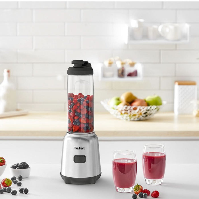 Blender TEFAL Mix&Move BL15FD30, 0.6l, 300W, 1 treapta viteza, argintiu-negru WALTI
