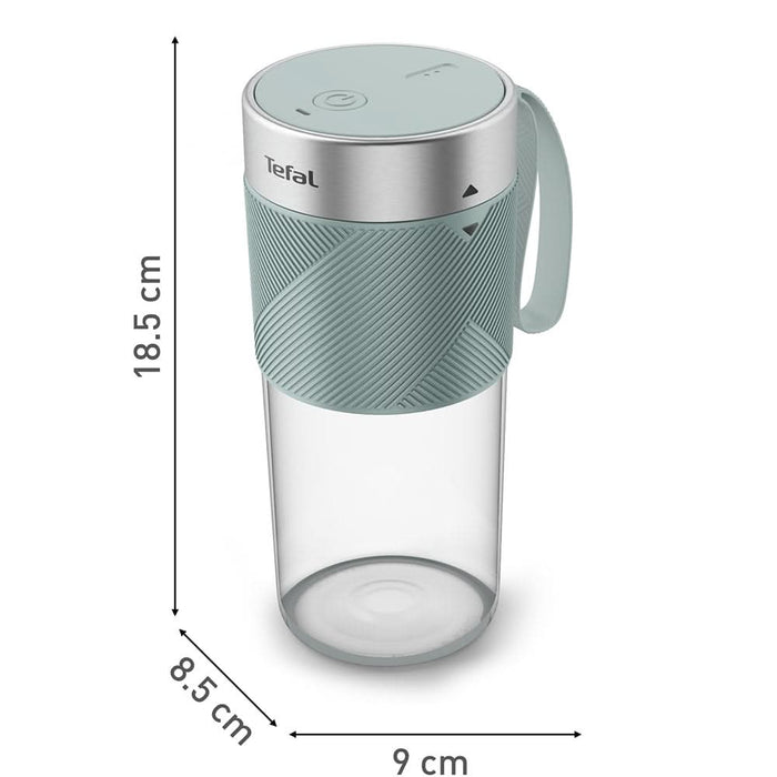 Mini blender TEFAL Lightmix BL1C0430, 0.3l, 1 treapta viteza, verde deschis-argintiu - WALTI WALTI