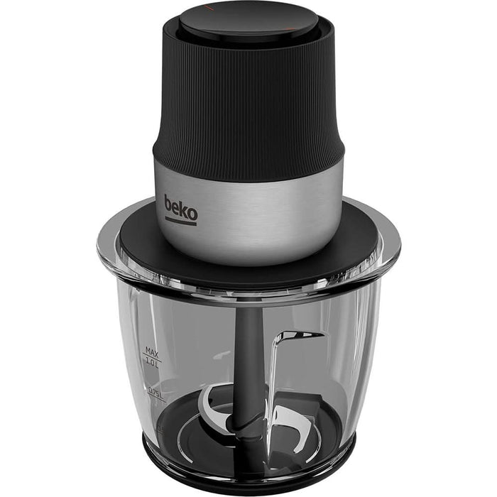 Mini tocator BEKO CHG81442BX, 1l, 400W, 2 trepte viteza, argintiu-negru WALTI