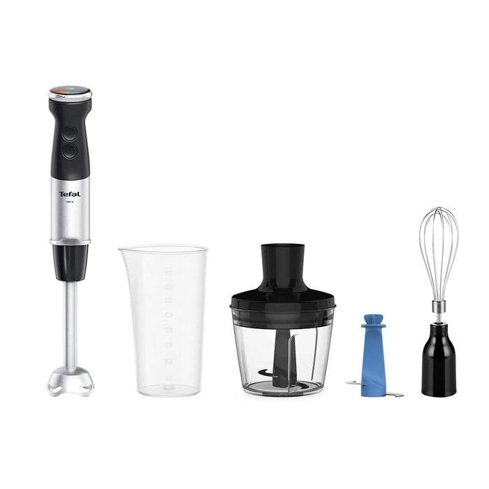 Mixer vertical TEFAL Quickchef+ HB67E830, 0.8l, 1000W, 20 trepte viteza, negru-argintiu WALTI