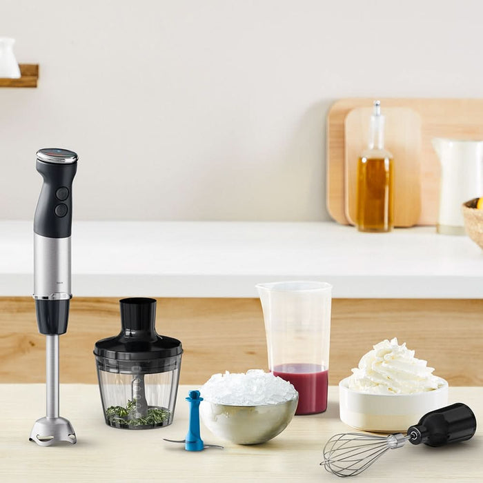 Mixer vertical TEFAL Quickchef+ HB67E830, 0.8l, 1000W, 20 trepte viteza, negru-argintiu WALTI