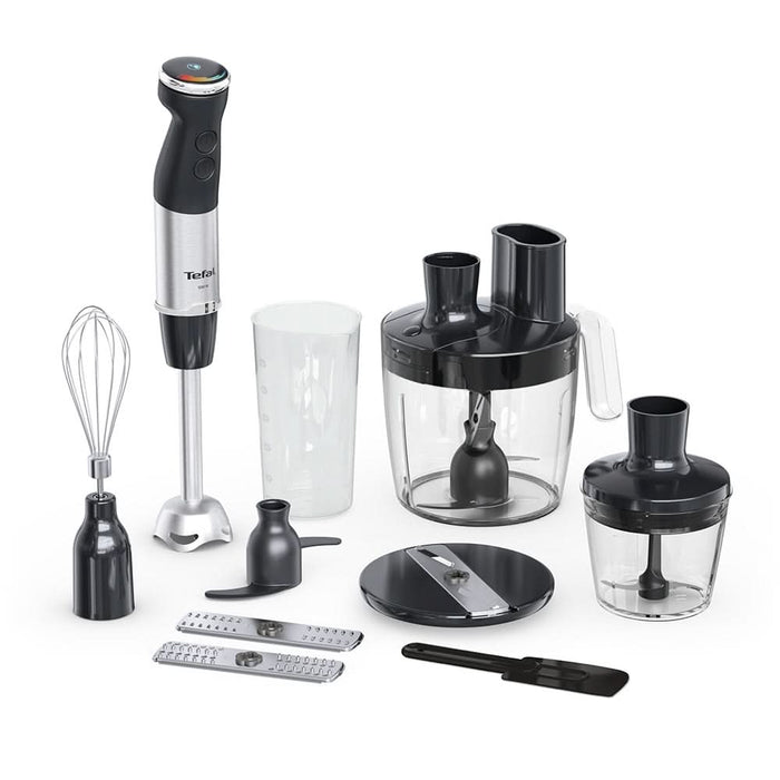 Mixer vertical TEFAL Quickchef+ HB67G830, 0.8l, 1000W, 20 trepte viteza, negru-argintiu WALTI