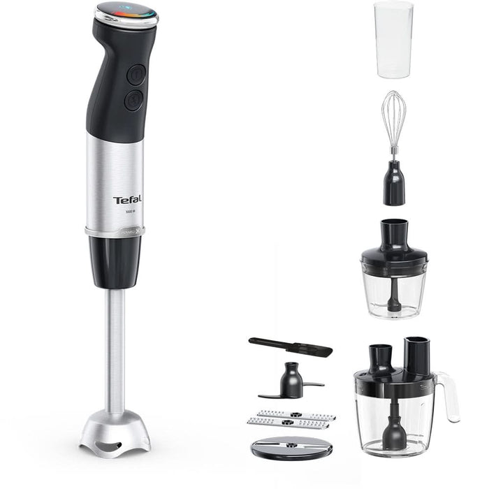 Mixer vertical TEFAL Quickchef+ HB67G830, 0.8l, 1000W, 20 trepte viteza, negru-argintiu WALTI