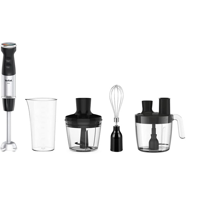 Mixer vertical TEFAL Quickchef+ HB67G830, 0.8l, 1000W, 20 trepte viteza, negru-argintiu WALTI
