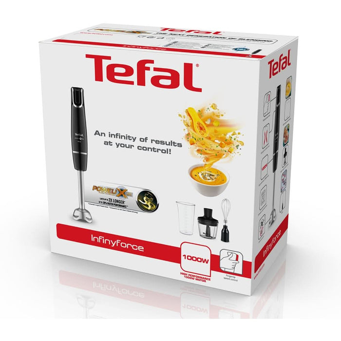 Mixer vertical TEFAL InfinyForce HB943838, 0.8l, 1000W, viteza variabila, negru-argintiu WALTI
