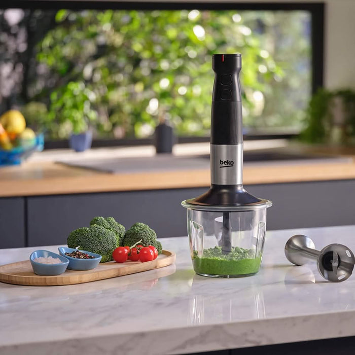 Mixer vertical BEKO HBA81762BX, 1l, 750W, 12 trepte viteza, argintiu-negru WALTI