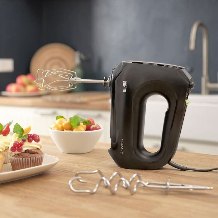 Mixer de mana BRAUN MultiMix 2 HM2110BK, 500W, 4 trepte viteza, negru WALTI
