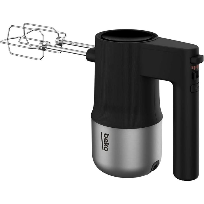 Mixer de mana BEKO HMM81504BX, 500W, 4 trepte viteza, negru-argintiu WALTI