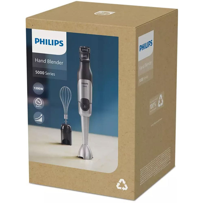 Mixer vertical PHILIPS Seria 5000 HR2682/00, 0.5l, 1200W, 2 trepte viteza, negru-argintiu WALTI