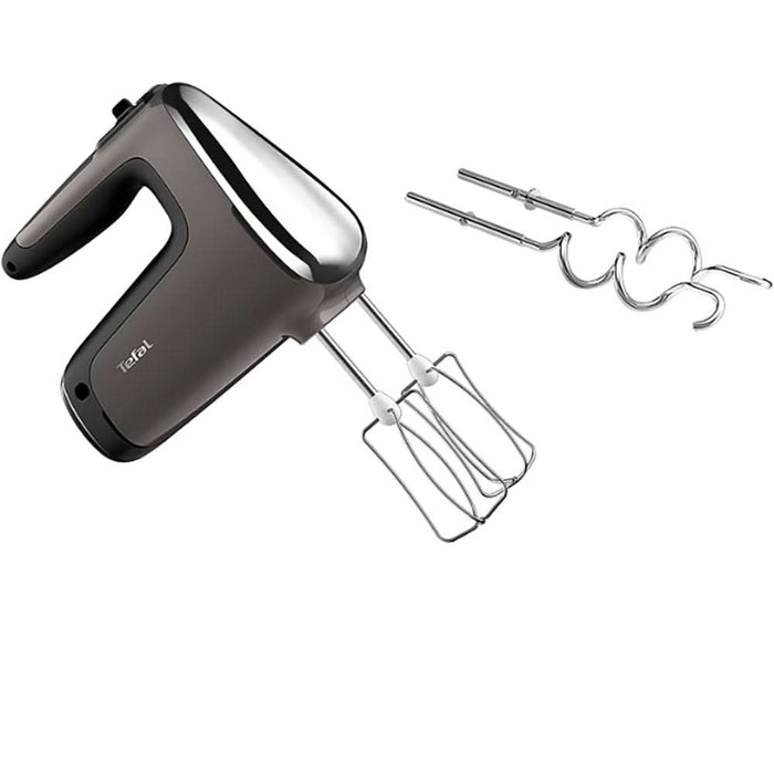 Mixer de mana TEFAL PowerMix Silence HT650E38, 600W, 5 trepte viteza, gri-negru WALTI