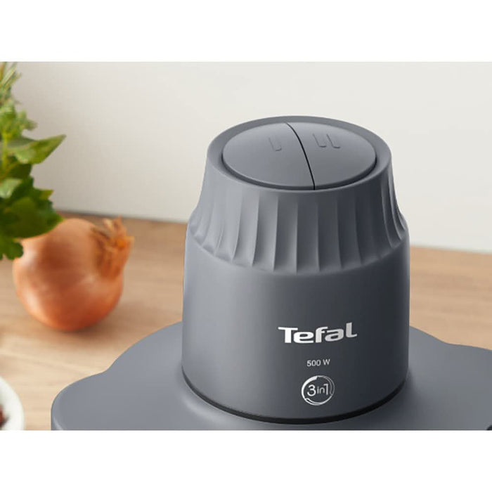 Mini tocator TEFAL Choppeo MB603138, 2l, 500W, 2 trepte viteza, gri inchis WALTI