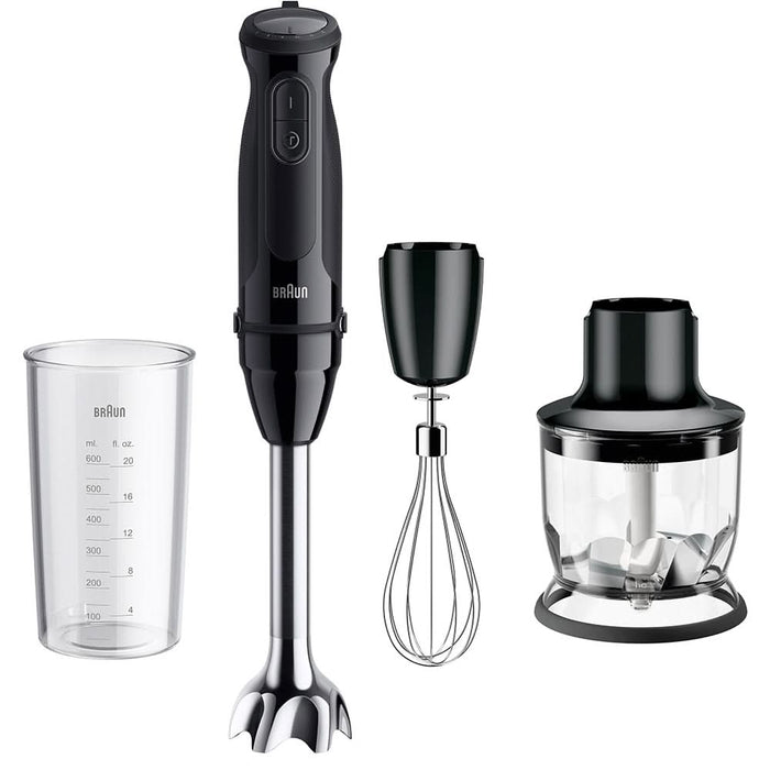 Mixer vertical BRAUN MQ50202M, 0.6l, 1000W, 21 trepte viteza, negru WALTI