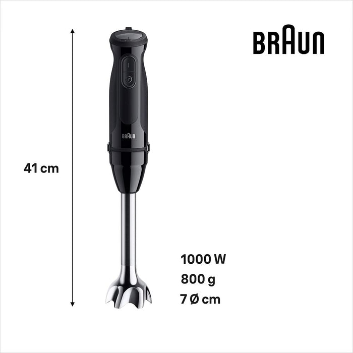 Mixer vertical BRAUN MQ50202M, 0.6l, 1000W, 21 trepte viteza, negru WALTI