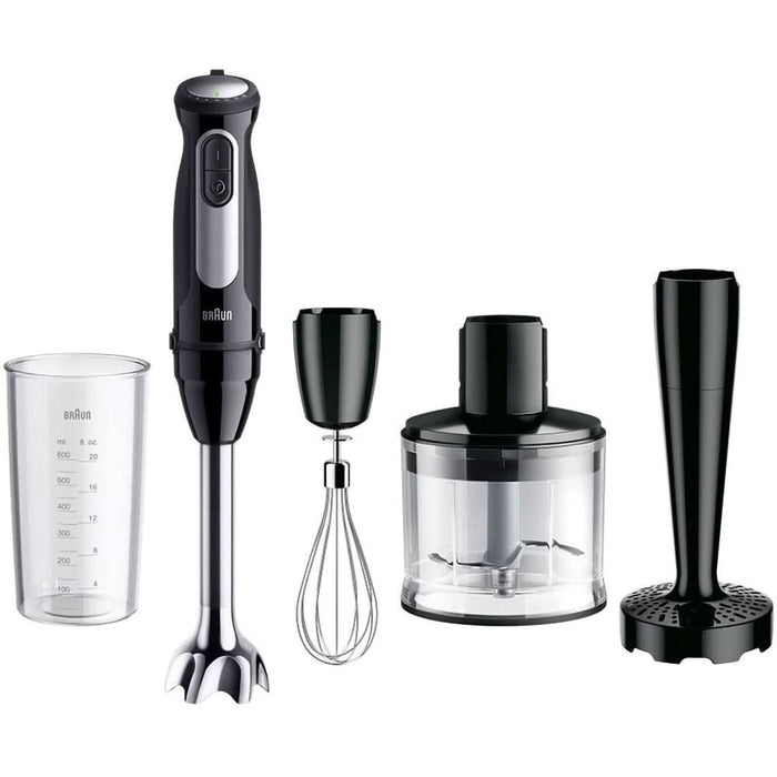 Mixer vertical BRAUN MultiQuick 5 Pro MQ55307M, 0.6l, 1000W, 25 trepte viteza, negru-argintiu WALTI
