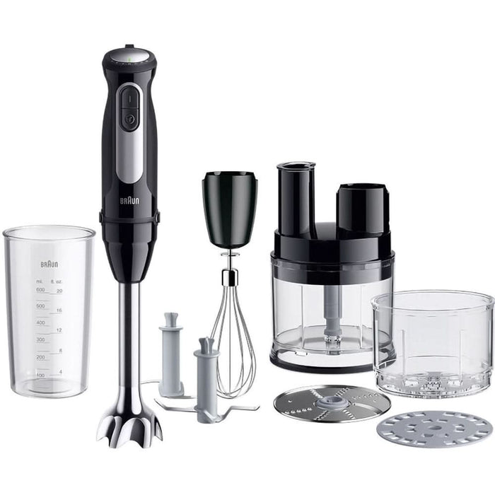 Mixer vertical BRAUN MultiQuick 5 Pro MQ55755M, 0.6l, 1000W, 25 trepte viteza, negru-argintiu WALTI