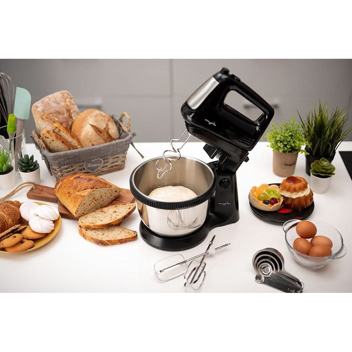 Mixer cu bol MYRIA MY4024BK, 3.4l, 300W, 5 trepte viteza, argintiu-negru WALTI