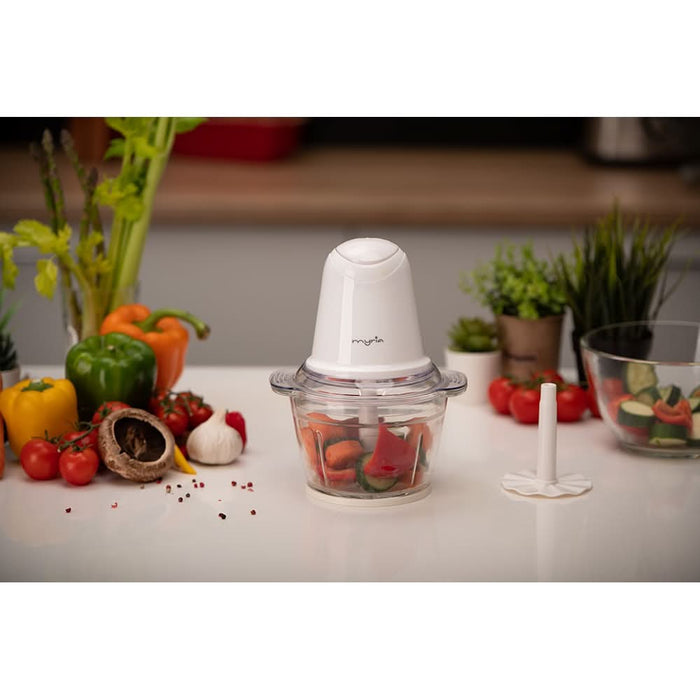 Mini tocator MYRIA MY4069, 1l, 500W, 2 trepte viteza, alb WALTI