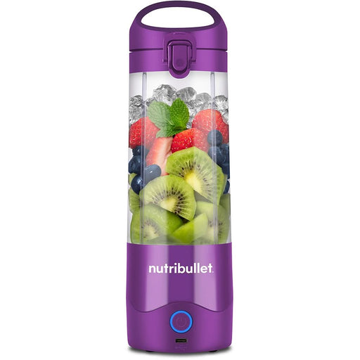 Blender portabil NUTRIBULLET NBP003PU, 0.475l, 1 treapta viteza, USB-C, mov - WALTI WALTI