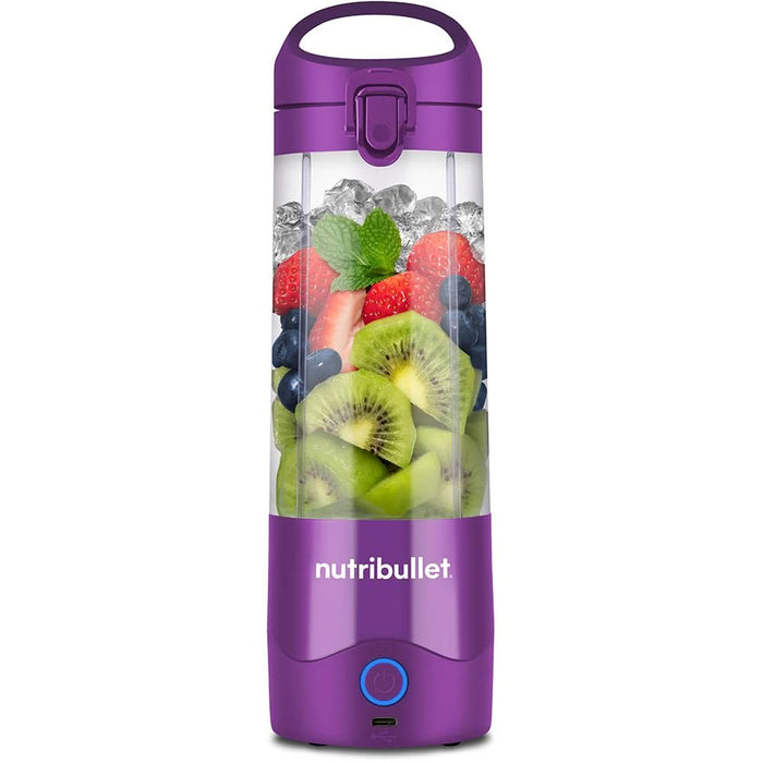 Blender portabil NUTRIBULLET NBP003PU, 0.475l, 1 treapta viteza, USB-C, mov - WALTI WALTI