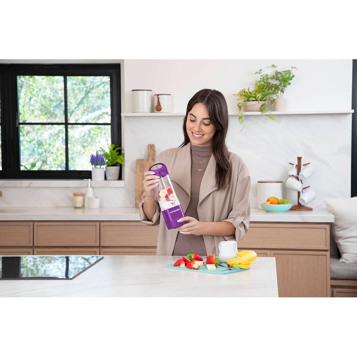 Blender portabil NUTRIBULLET NBP003PU, 0.475l, 1 treapta viteza, USB-C, mov - WALTI WALTI