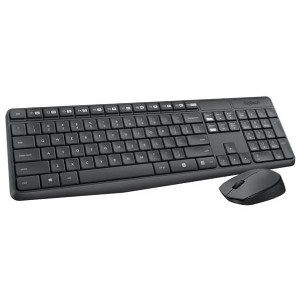Kit tastatura si mouse Wireless LOGITECH MK235, USB, negru WALTI