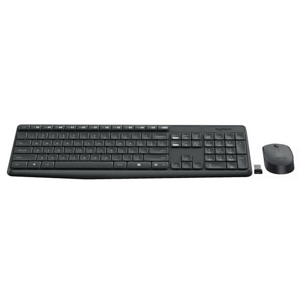 Kit tastatura si mouse Wireless LOGITECH MK235, USB, negru WALTI