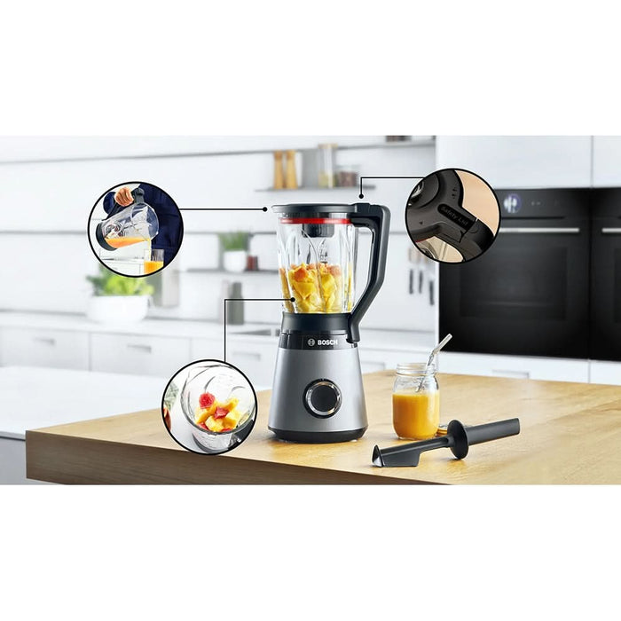Blender BOSCH VitaPower Serie 4 MMB4192S, 1.5l, 1200W, viteza variabila, argintiu-negru - WALTI WALTI