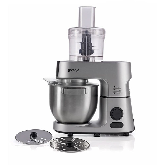 Robot de bucatarie GORENJE MMC1500SCX, vas 7l, blender 1.5l, 1500W, 12 trepte viteza, negru-argintiu WALTI