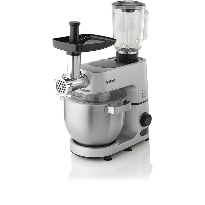 Robot de bucatarie GORENJE MMC1500SCX, vas 7l, blender 1.5l, 1500W, 12 trepte viteza, negru-argintiu WALTI