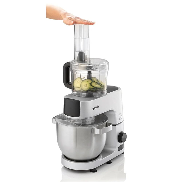 Robot de bucatarie GORENJE MMC1500SCX, vas 7l, blender 1.5l, 1500W, 12 trepte viteza, negru-argintiu WALTI