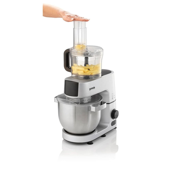 Robot de bucatarie GORENJE MMC1500SCX, vas 7l, blender 1.5l, 1500W, 12 trepte viteza, negru-argintiu WALTI
