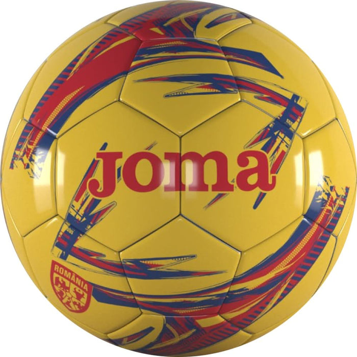 Minge fotbal JOMA Echipa Nationala de Fotbal a Romaniei 2025, marime T5, galben-rosu WALTI