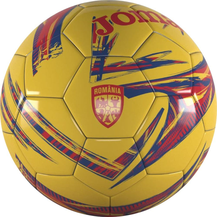Minge fotbal JOMA Echipa Nationala de Fotbal a Romaniei 2025, marime T5, galben-rosu WALTI