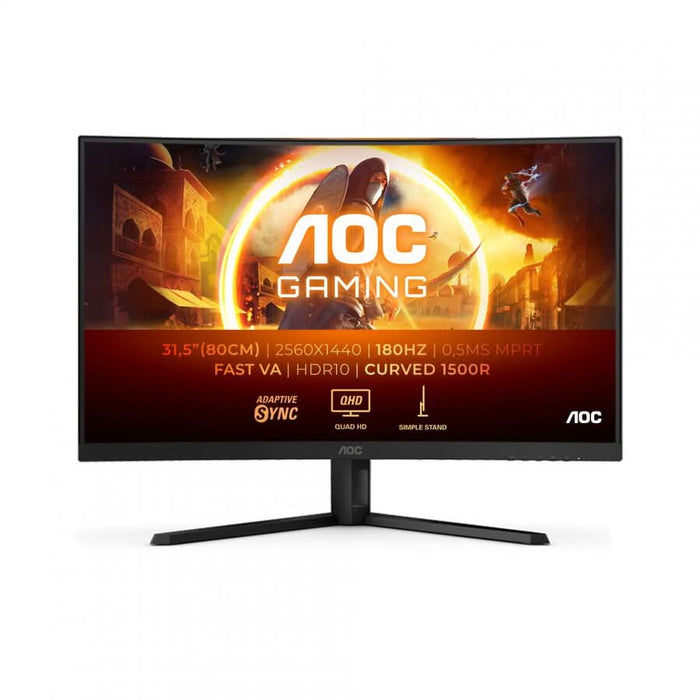Monitor AOC CQ32G4VE 31.5" QHD HDMIx2 DP 180Hz Black WALTI