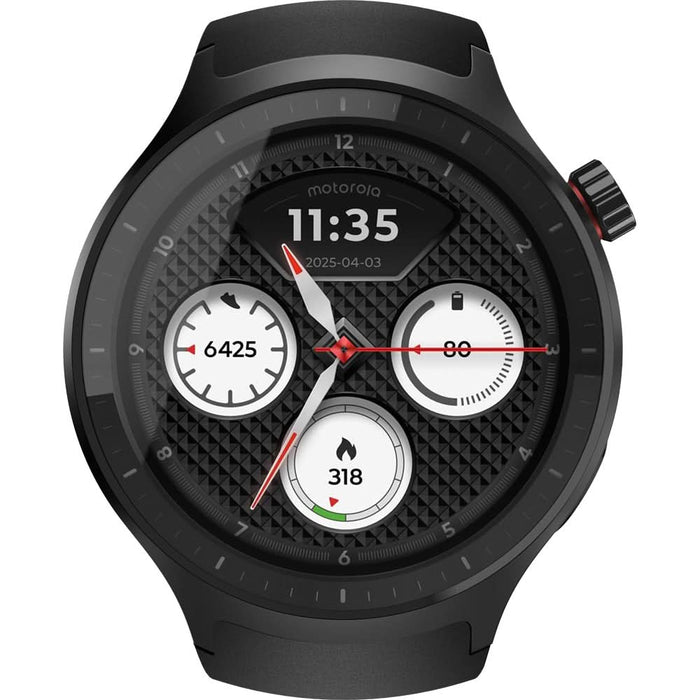 Smartwatch MOTOROLA Moto Watch, 47mm, GPS, Android, Volcanic Ash Silicone - WALTI WALTI