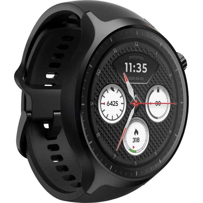Smartwatch MOTOROLA Moto Watch, 47mm, GPS, Android, Volcanic Ash Silicone - WALTI WALTI