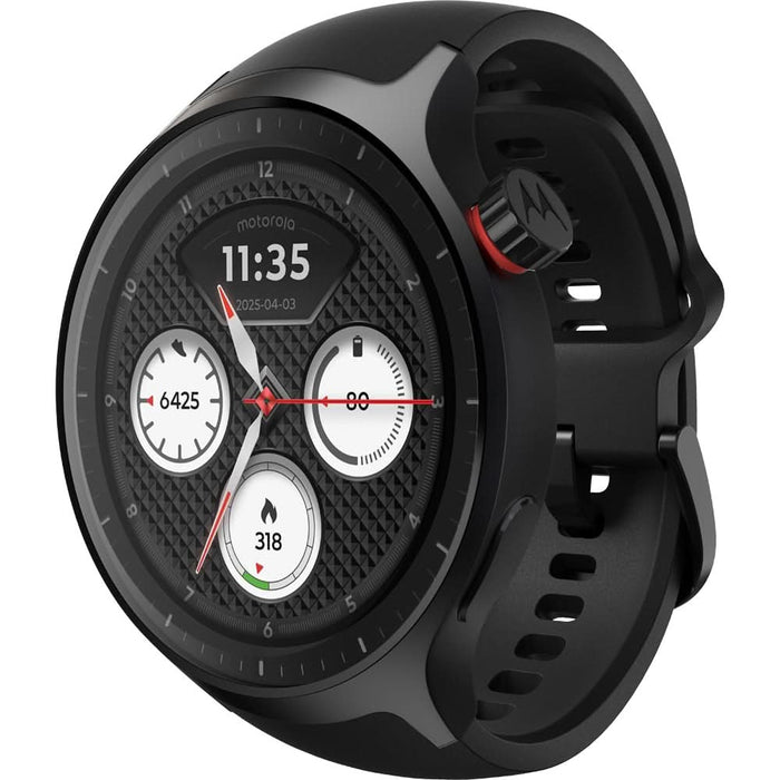 Smartwatch MOTOROLA Moto Watch, 47mm, GPS, Android, Volcanic Ash Silicone - WALTI WALTI