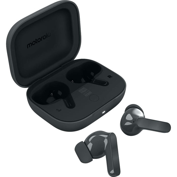 Casti MOTOROLA Moto Buds Bass, True wireless, Bluetooth, In-ear, Microfon, Noise Cancelling, Dark Shadow - WALTI WALTI