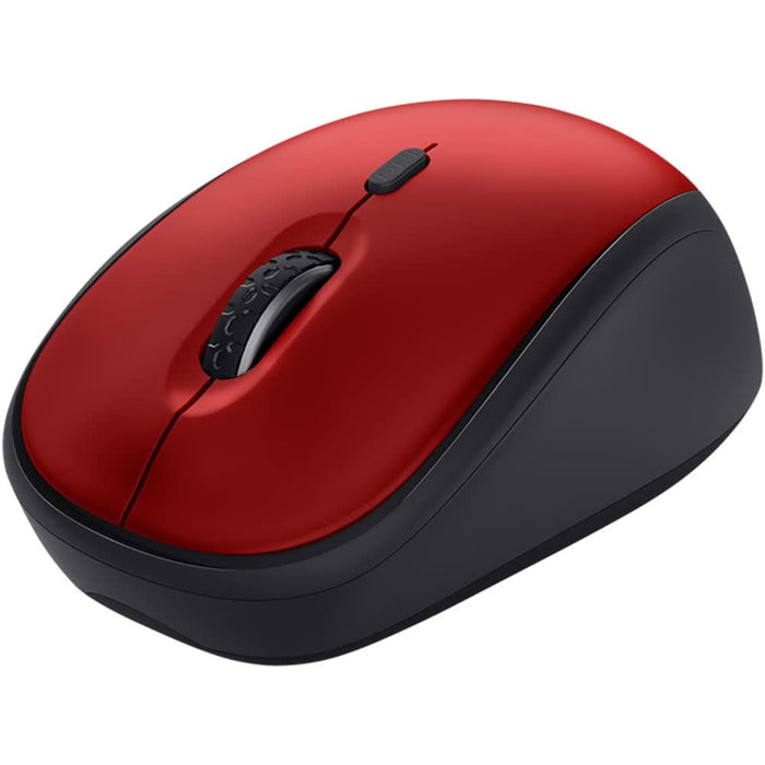 Mouse Wireless TRUST Yvi+ 24550, 1600 dpi, rosu-negru WALTI