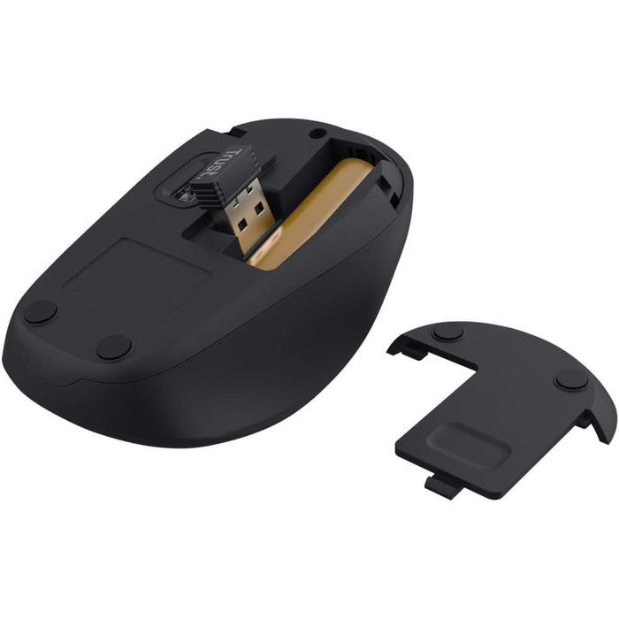 Mouse Wireless TRUST Yvi+ 24551, 1600 dpi, albastru-negru WALTI