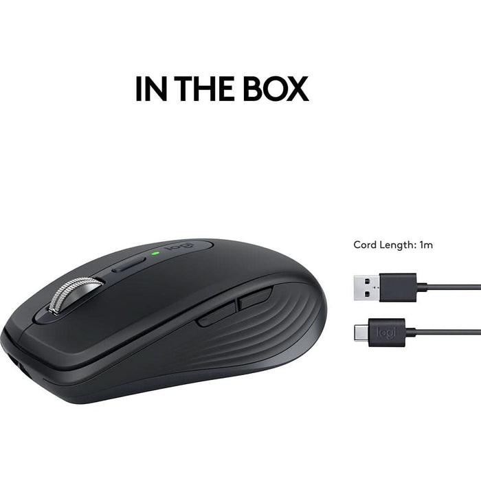 Mouse Wireless LOGITECH MX Anywhere 3S, 8000 dpi, negru WALTI