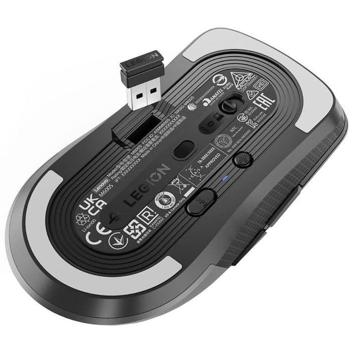 Mouse Gaming LENOVO Legion M600s Qi, Dual Mode, 19000 dpi, gri inchis WALTI