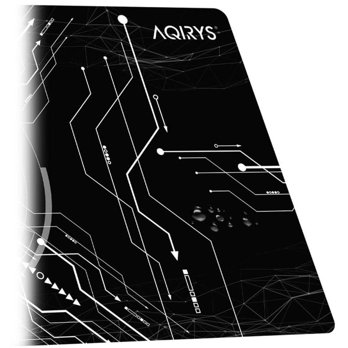 Mouse Pad Gaming AQIRYS Gruis Extra Large, negru-alb WALTI
