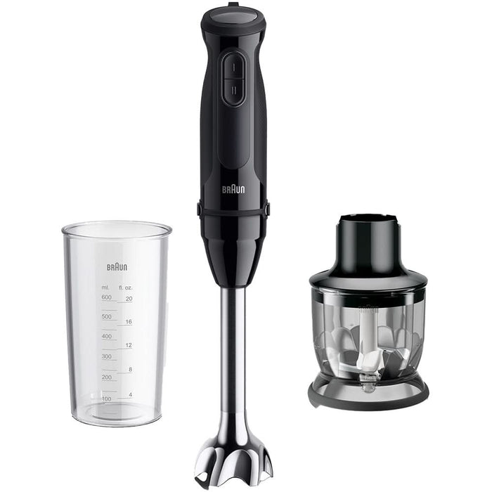 Mixer vertical BRAUN MQ30201M, 0.6l, 900W, 2 trepte viteza, negru WALTI
